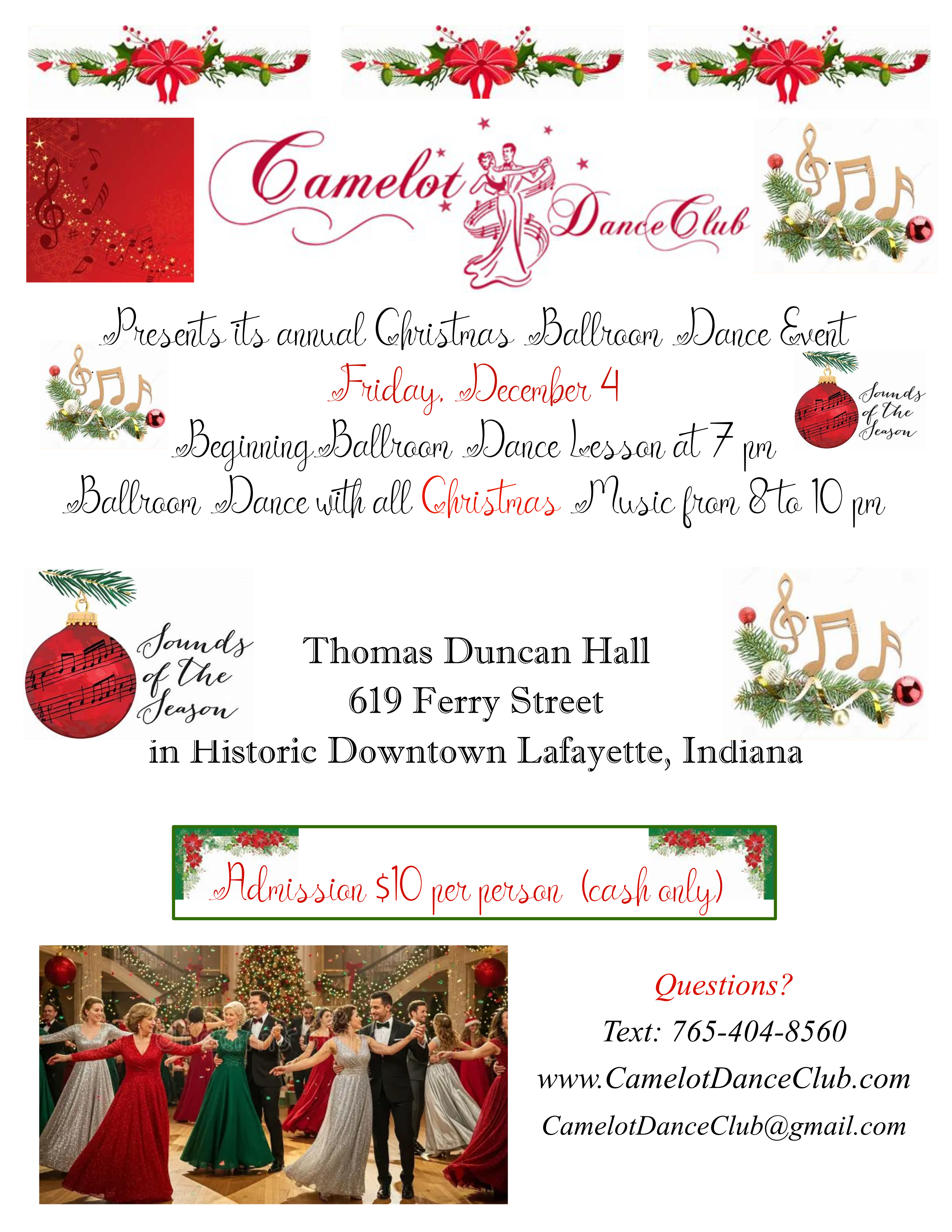 Flyer for Christmas Dance